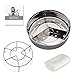 Aozita Steamer Basket for Instant Pot Accessories 5,6,8 qt Pressure Cooker with Removeable Dividers, Rack, Streaming Recipe and Cleaning Cloth
