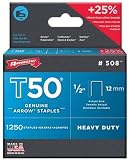 Arrow Fastener 50824 1/2" T50 Staples