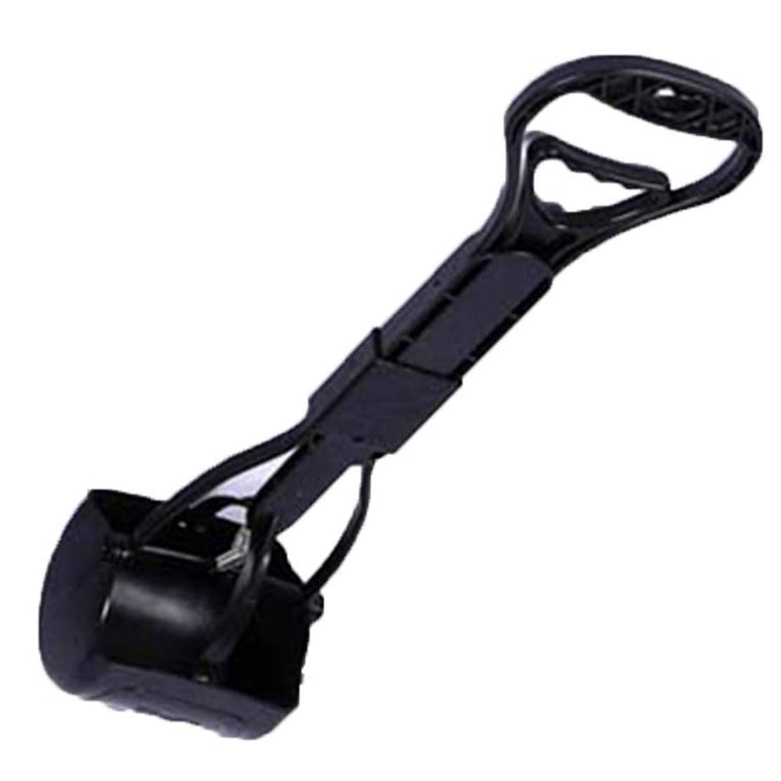 QMYS Dog Poop Scoop Picker Upper Pet Waste Long Handle Heavy Duty Pick-up Tool Claw Sanitary Remover Cleaning Scooper Rubbish (black)