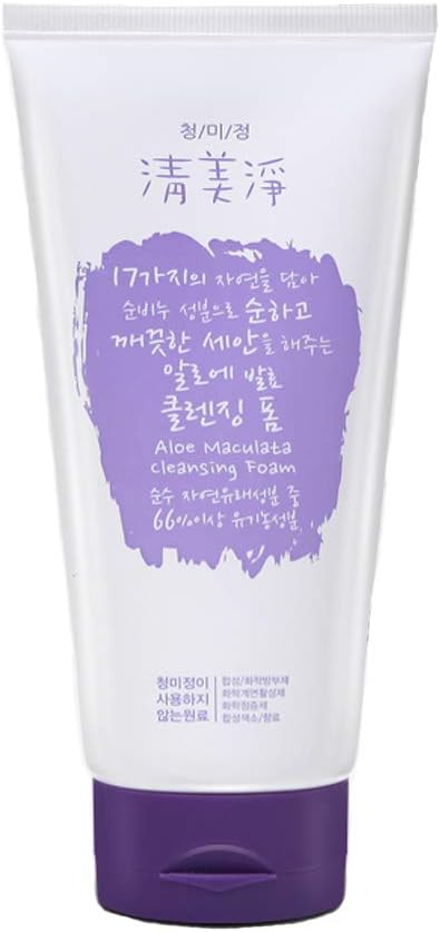 [ChungMiJung] 清美浄（チョンミジョン）アロエ発酵クレンジングフォーム 200ml Aloe Maculata Cleansing Foam – Natural Faicial Cleanser with 17 Organic Ingredients Korean Skincare