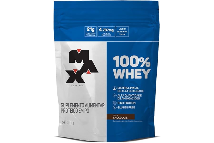 100% Whey Refil (900g) - Chocolate, Max Titanium
