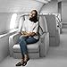 Travel Pillow Set : 100% Cotton Travel Neck Pillow Memory Foam Support, Sleep Mask, Earplugs - Airplane Pillows - Flight Pillow Wrap Sleeping Travel Accessories - Travel Essentials Black