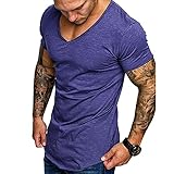 FUNEY Fashion T-Shirt for Men Muscle Gym Workout