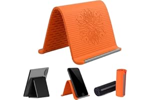 Portable Foldable Silicone Phone Holder, Bendable Freely into Any Shape, Adjustable Anti-Slip Desktop Mount, Flexible Silicon