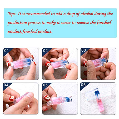 Woohmone Silicone Resin Kits Casting Molud Included 13 PCS Pendant Moulds, 10 PCS Stud Earrings and 100 PCS Eye Screw Pins for Craft Making DIY - Thumbnail 7