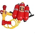 GracesDawn Fireman Toys Backpack Watergun Blaster Extinguisher with Nozzle and Tank Set Children Outdoor Water Toy