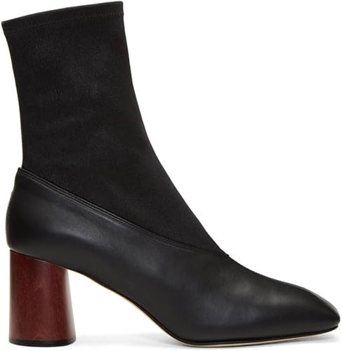 Amazon ヘルムート ラング Helmut Lang レディース シューズ 靴 ブーツ Black Leather Sock Boots 並行輸入品 シューズ バッグ