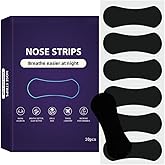 Nasal Strips Sleep and Snoring Nose Strips Reduce Snoring Athletic Sleeping Breathe Better Black 30 Count