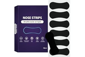 OHOO Nasal Strips Sleep and Snoring Nose Strips Reduce Snoring Athletic Sleeping Breathe Better Black 30 Count
