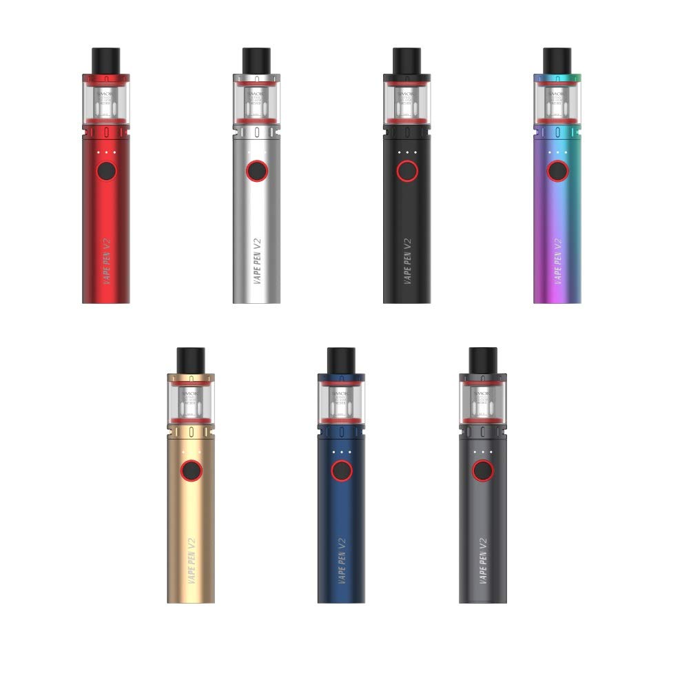 SMOK Vape Pen V2 Version 2 (1600mah) (TPD Compliant) (NO Nicotine) (2ml Tank) Blue