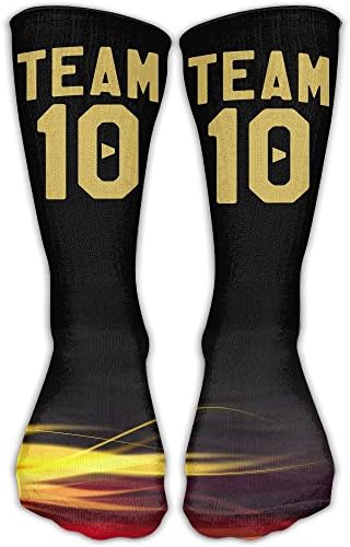 Team 10 Women's Men's Classics Socks Fashion Stockings 30cm Casual Long Soft Fabric Socks
