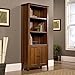 Sauder Carson Forge Library with Doors, Washington Cherry finish