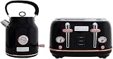 Charles Bentley Kettle And Toaster Set Black Gold 1.7 L Kettle 4 Slice Toaster view 4