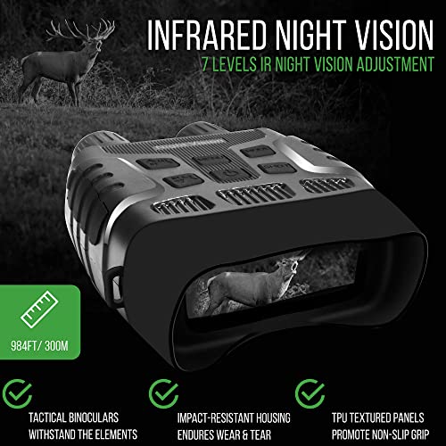 Bush Tech Night Vision Binoculars, MilitaryGrade Infrared Binoculars