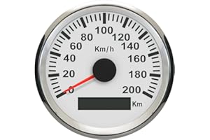 ELING Universal GPS Speedometer Odometer 200KM/H Speedo Gauge for Car Boat Yacht Vessel with Backlight 85mm 12V/24V