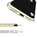 iPhone 7 Plus Case, iPhone 8 Plus Case, Luxury PU Leather Cloth Protective Cover Case, Magnetic Electroplate Rubber Slim Cell Phone Case iPhone 7/8 Plus Case (5.5 inch) - Black