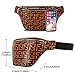 MONFUL Designer Leather Fanny Pack for Women, Fashion Belt Purse Waist Pack for Ladies Belt Bags