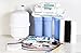 Ecosoft 5 Stage Reverse Osmosis Water Filtration System - Under Sink Water Purifier and Softener for Kitchen Faucet with Extra Filter Cartridge - Blue