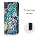 Galaxy Note 9 Case, Hocase PU Leather Full Body Protective Case with Credit Card Holders, Wrist Strap, Magnetic Closure for Samsung Galaxy Note 9 (2018) SM-N960 - Mandala in Galaxy
