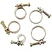 OCR Double Wire Hose Clamps ,1/2 — 1-1/4 inch 5 Sizes Ajustable Steel Wire Tube Pipe Clip Screw Assortment Kit, 50-Pack