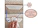 ForeBrain Rug Gripper 12 Pcs, Anti Curling Rug Grippers Keep Your Rug in Place & Makes The Corners Flat. Premium Carpet Gripper w/Renewable Carpet Tape - Ideal Anti Slip Rug Pad and Rug Gripper