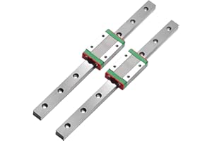CNCYEAH MGN9H 2PCS Linear Rail Guide 300mm Miniature Linear Sliding Gide with 2PCS MGN9H Carriage Block for DIY 3D Printer and CNC Machine