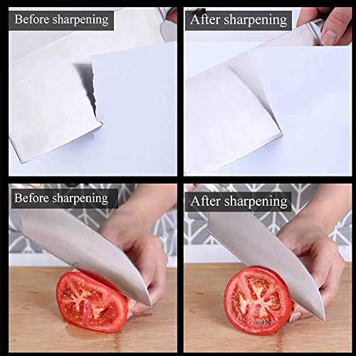 Professional Electric Knife Sharpener, Small Multifunctional Kitchen Knife Sharpener, Sharpens Dull Knives Quickly Safe and Easy to Use, Knife Sharpener System for All Kinds Cutlery, Chefs Best Choice