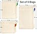 World's Strongest Reusable Produce Bags, Certified Organic Cotton Mesh, Machine Washable, Tare Weight Label, Double Drawstring, Plastic-Free Packaging, 9-Pack - Assorted Sizes (Small, Medium, Large)