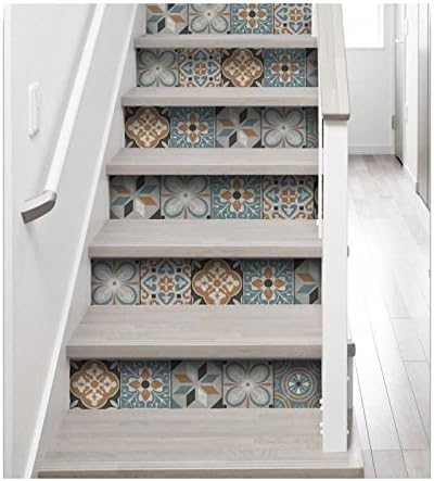 PLAGE 197053 Stairs Stickers - Old Tiles Cesena, Multicolour (19 x 100 cm) - Image 3