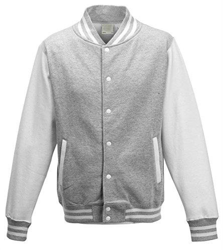 Mojessy Women's Slim Fit Baseball Varsity Bomber Jacket Coat Outwear X-Large Grey - Thumbnail 2