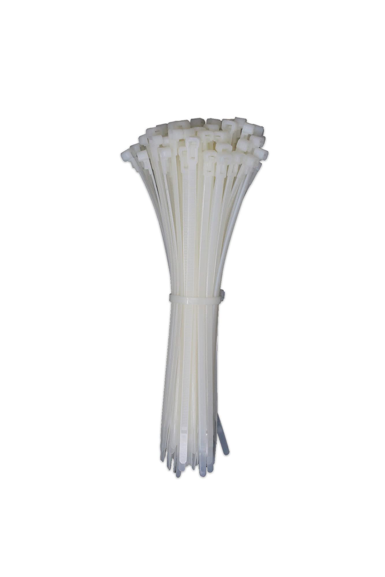 LPGLed | Nylon Cable Ties for Wiring - Reusable - 8x200 mm Pack 100 pcs - Greater Sealing Ø 45 mm - Professional - White