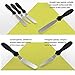 LetGoShop Cake Decorating Spatula,3 Pieces Fondant Cream Stainless Steel Scraper Smoother, Cake Angled Icing Spatula Knives