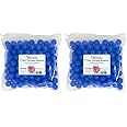YANKEETRADERS Bright Blue Fruit Flavored Gumballs 1", 2 Pounds Bulk (Pack of 2)