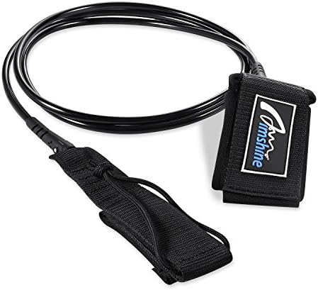 Surfboard Leash,Aimshine Maximum Strength Surf Leash with Stainless Steel Swivels,Suitable for All Types of Surfboards（7mm 6 Feet）