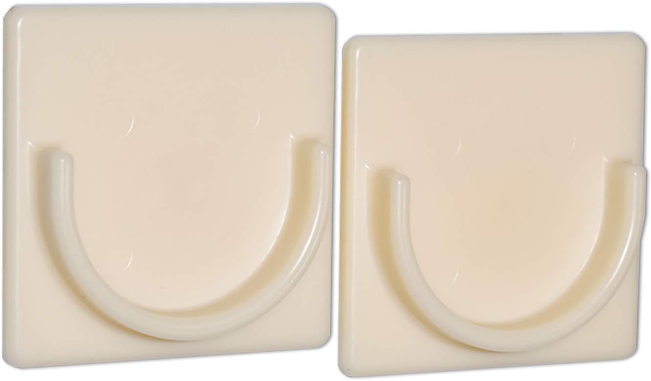 Amazon Com Adherion Adhesive Shower Curtain Rod Holder Rod