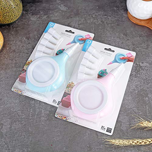 Durable Silicone Frosting Tips Piping Pastry Bag Kit Set Pink Decorating Kit Cakes Cookies Desserts Baking Birthday Party Supplies Event Planning Bakery Kitchen Utensil Tool