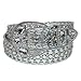 CTM® Women's Western Belt with Rhinestones and Studs