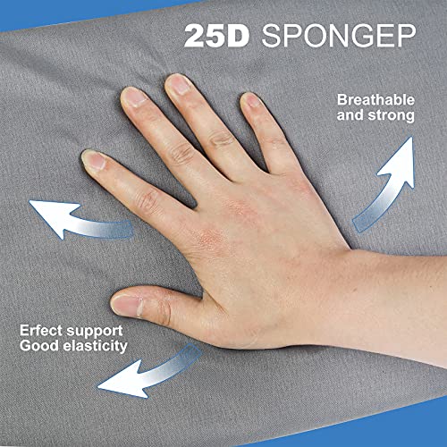 Vekkia King Size（76"x8"x6"） Bed Wedge Pillow/Headboard Pillow/Mattress