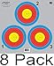 Archery 5 SPOT & 3 SPOT Vegas Targets by Longbow 8, 20, 50 & 200 Packs (3 Spot (8 Pack))