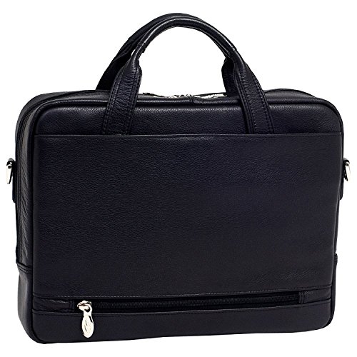McKleinUSA MONTCLARE 15495 Black Leather Netbook Laptop Brief