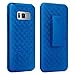 Galaxy S8 Plus Case, Galaxy S8 Plus Swivel Slim Belt Clip Holster Protective Phone Case Cover Compatible for Samsung Galaxy S8 Plus Cases (Combo Shell & Holster Case) - Blue
