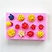 Efivs Arts EA494 Kinds of Mini Flower Shapes Candy Making Silicone Mold Cake Decoration Mould Fondant Chocolate Small Pastry Tool