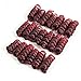 CooCooJoo 5 Inch 20 Strands/Pack Jamaican Bounce Crochet Hair Wand Curl Synthetic Hair Crochet Braids Afro Kinky Braiding Hair Extensions African Braids (1B/Burgundy)