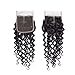 Hair Brazilian Hair Weave Bundles With Closure Water Wave 3 Bundles With Closure 100% Human Hair Bundles With Lace Closure,12 14 14 & Closure10,Natural Color,Three Part
