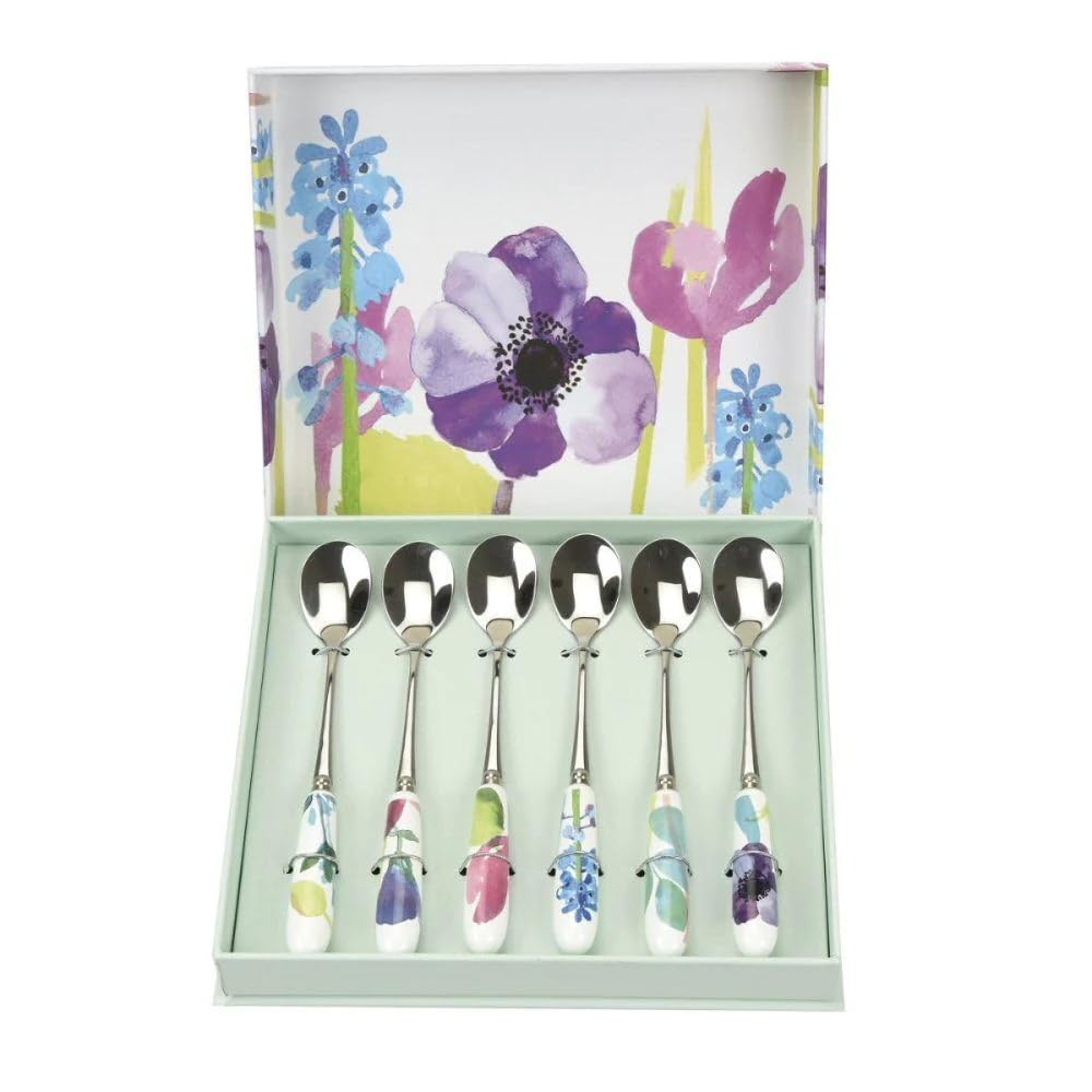 Portmeirion Home & Gifts WG1101-XG Water Garden Tea Spoon Set of 6