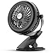 OPOLAR Battery Clip on Fan, Powered by USB or 2200mAh Rechargeable Battery, 360 Adjustable Wind, Personal Clip or Desk Fan with 3 Speeds, Multi Versatile for Hurricanes, Car, and Outdoor