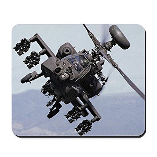 CafePress - Apache Attack Helicopter Mousepad US Army Gift - Non-slip Rubber Mousepad, Gaming Mouse Pad