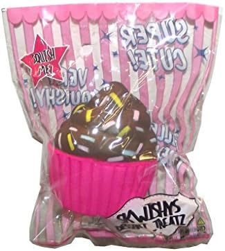 Skwishys Dessert Treatz Soft Squish Stress Toy (Chocolate Cupcake)