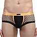 YiZYiF Men's Openwork Mesh Breathable Sexy Bikini Brief Swimwear Sold by SHIFANG (Small(Waistline 26.0-34.5