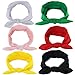 Qinghan 10pcs Baby Girl Headbands Turban Hair Bows For Girls Kids Teens